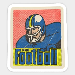 Retro Vintage American Football Player Sticker